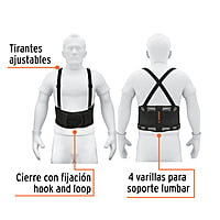 Faja con tirantes ajustables, ventilada, talla grande - FAJA-LV / 11966 Faja con tirantes ajustables, ventilada, talla grande - FAJA-LV / 11966