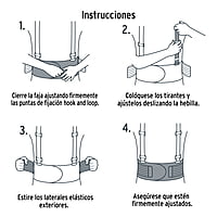 Faja con tirantes ajustables, ventilada, talla mediana - FAJA-MV / 11965 Faja con tirantes ajustables, ventilada, talla mediana - FAJA-MV / 11965