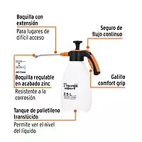 Fumigador doméstico de 2.5 litros, mango ergonómico, Expert, 102645 - FDO-2X
