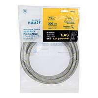 Manguera de hule, 300 cm, revestida de acero inoxidable - FGA-30X / 49518 Manguera de hule, 300 cm, revestida de acero inoxidable - FGA-30X / 49518