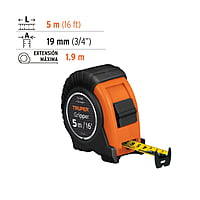 flexómetro-gripper-contra-impacto-5-m-cinta-19-mm-fh-5m-14578 flexómetro-gripper-contra-impacto-5-m-cinta-19-mm-fh-5m-14578