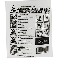 Aspersor 1.5Lts Con Lanza, Manguera Incluye Valvula - Gb-Ar1-1/2L