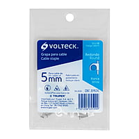 Bolsa con 20 grapas blancas de 5 mm para cable redondo - GCU-5B / 48271 Bolsa con 20 grapas blancas de 5 mm para cable redondo - GCU-5B / 48271
