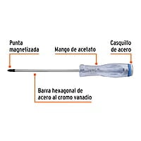 Desarmador de golpe, 1/4X6', de cruz - GO-1/4X6C / 14149 Desarmador de golpe, 1/4X6', de cruz - GO-1/4X6C / 14149