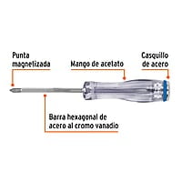 Desarmador de golpe, 3/16X3', de cruz - GO-3/16X3C / 14143 Desarmador de golpe, 3/16X3', de cruz - GO-3/16X3C / 14143