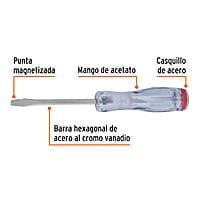 Desarmador de golpe, 3/16X3', plano - GO-3/16X3P / 14155
