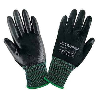 Guantes de nylon recubiertos de nitrilo, medianos - GU-122 / 13294