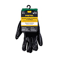 Guantes de nylon recubiertos de nitrilo, medianos,Pretul - GU-122P / 20027