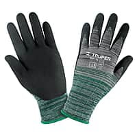 Guantes de nylon recubiertos de nitrilo arenoso, medianos - GU-132 / 17064