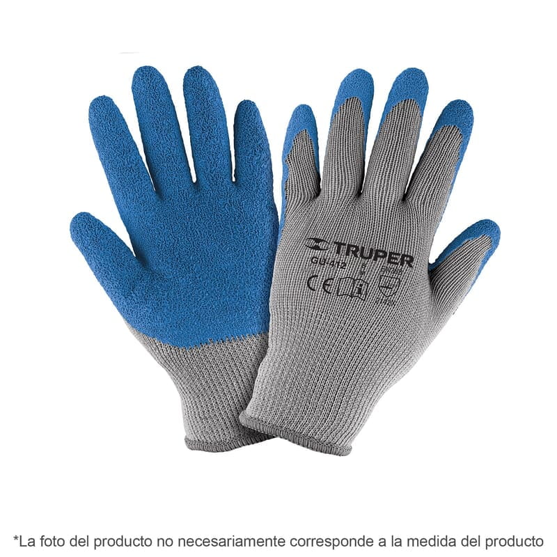 Guantes de poliéster recubiertos de latex, grandes - GU-413 / 15267 Guantes de poliéster recubiertos de latex, grandes - GU-413 / 15267