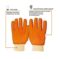 Guantes de algodón recubrimiento total de latex, unitalla - GU-435 / 14248