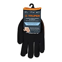 Guantes de poliéster con puntos de PVC en palma, grandes - GU-443 / 12652 Guantes de poliéster con puntos de PVC en palma, grandes - GU-443 / 12652