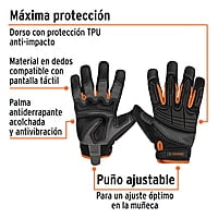 Guantes para mecánicos con protección anti-impacto - GU-665 / 15158