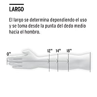 Guantes de neopreno para manejo de químicos, medianos - GU-812 / 14270