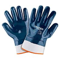 Guantes de algodón recubiertos de nitrilo, puño seguridad - GU-845 / 15245 Guantes de algodón recubiertos de nitrilo, puño seguridad - GU-845 / 15245