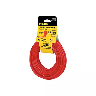 Tarjeta con 12 m hilo redondo 2.7 mm p/desbrozadora, Pretul - HIDE-105P / 20025