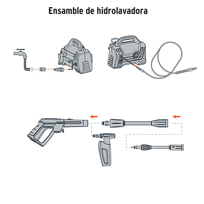 Hidrolavadora Eléctrica Compacta 1600 PSI, - HILA-1600C / 102795