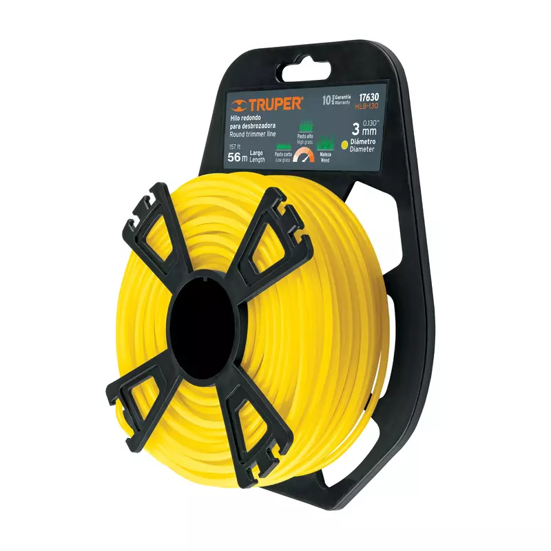 Blíster con 48 m de hilo redondo 3.3 mm para desbrozadora - HLB-130 / 17630 Blíster con 48 m de hilo redondo 3.3 mm para desbrozadora - HLB-130 / 17630