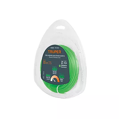 Blíster con 15 m de hilo redondo 2 mm para desbrozadora - HTA-80 / 17606