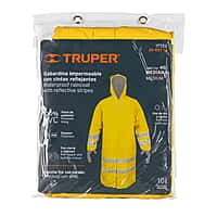 Gabardina impermeable con reflejante, talla mediana, PVC - IM-REF-M / 17722 Gabardina impermeable con reflejante, talla mediana, PVC - IM-REF-M / 17722