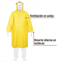 Gabardina impermeable, PVC, espesor 0.35 mm, mediana - IMPER-M / 14414 Gabardina impermeable, PVC, espesor 0.35 mm, mediana - IMPER-M / 14414