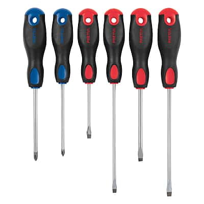 Juego de 6 desarmadores mango Comfort Grip, Pretul - JD-6BP / 20220