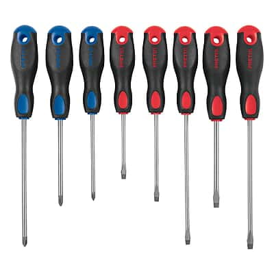 Juego de 8 desarmadores mango Comfort Grip, Pretul - JD-8BP / 20219