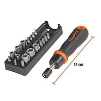 Juego de desarmador tipo matraca, 24 piezas - JDM-24 / 18222