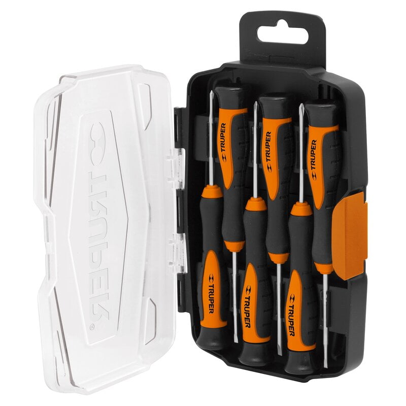 Juego con desarmadores largos de precisión, 6 piezas - JOY-6L / 14156 Juego con desarmadores largos de precisión, 6 piezas - JOY-6L / 14156