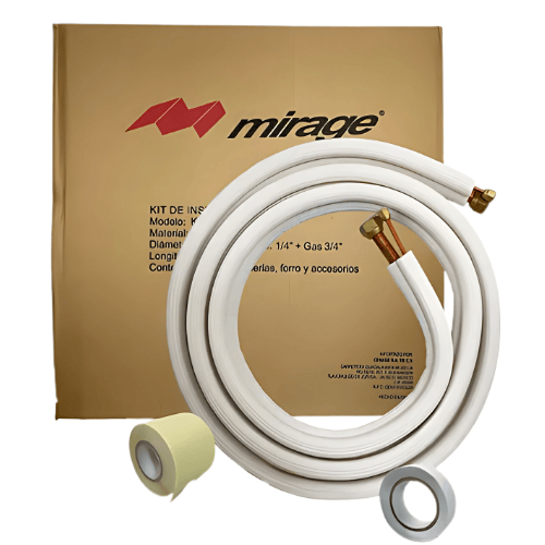 Kit de Instalacion Para Minisplit Mirage 1/4 X 3/4 (Aluminio) Absolut X - Kitm5