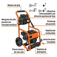 Hidrolavadora con motor a gasolina, 2,800 PSI - LAGAS-2800 / 12908 Hidrolavadora con motor a gasolina, 2,800 PSI - LAGAS-2800 / 12908