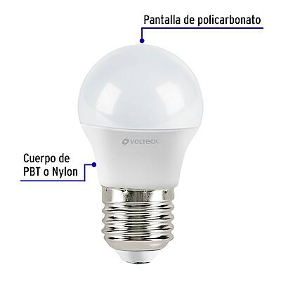 Lámpara de LED, G45, 3 W, luz cálida, Volteck - LED-30GC / 46855