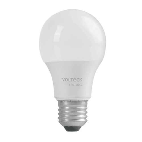 Lámpara LED tipo bulbo A19 6 W luz cálida, caja, Volteck - LED-40CC / 47545