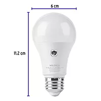 Lámpara LED tipo bulbo A19 10 W con sensor de luz, Volteck 46990 - LED-75SL Lámpara LED tipo bulbo A19 10 W con sensor de luz, Volteck 46990 - LED-75SL