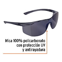 Lentes de seguridad, mica espejo azul, Ultralite - LEN-LEZ / 10823