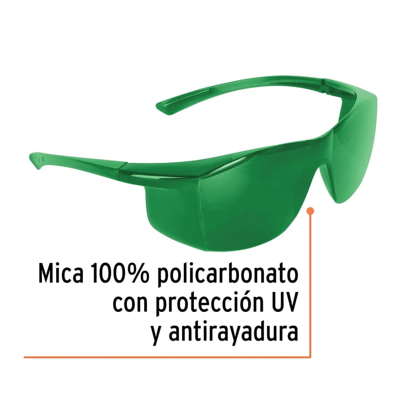 Lentes de seguridad, mica verde, Ultralite - LEN-LS5 / 10820