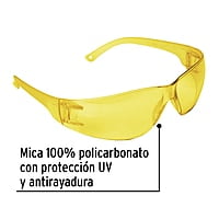 Lentes de seguridad, mica ámbar, Pretul, Lite - LEN-SA-P / 20403 Lentes de seguridad, mica ámbar, Pretul, Lite - LEN-SA-P / 20403