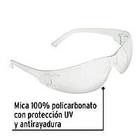 Lentes de seguridad, mica transparente, Pretul, Lite - LEN-ST-P / 20401