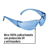 Lentes de seguridad, mica azul, Pretul, Lite - LEN-SZ-P / 26009 Lentes de seguridad, mica azul, Pretul, Lite - LEN-SZ-P / 26009