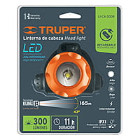 Linterna de minero, 300 lúmenes, 1 LED, recargable - LI-CA-300R / 12890