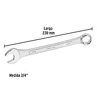 Llave combinada, 3/4' x 230 mm, Pretul - LL-2024P / 21888
