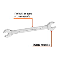 Llave española, 5/8 x 3/4' x 210 mm - LL-3031 / 15692 Llave española, 5/8 x 3/4' x 210 mm - LL-3031 / 15692