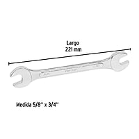 Llave española, 5/8 x 3/4' x 221 mm, Pretul - LL-3031P / 21956