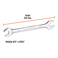 Llave española, 3/4 x 13/16' x 240 mm - LL-3038 / 15698 Llave española, 3/4 x 13/16' x 240 mm - LL-3038 / 15698