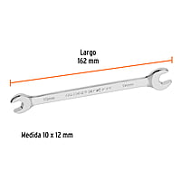 Llave española, milimétrica, 10 x 12 x 146 mm - LL-31012 / 15709 Llave española, milimétrica, 10 x 12 x 146 mm - LL-31012 / 15709