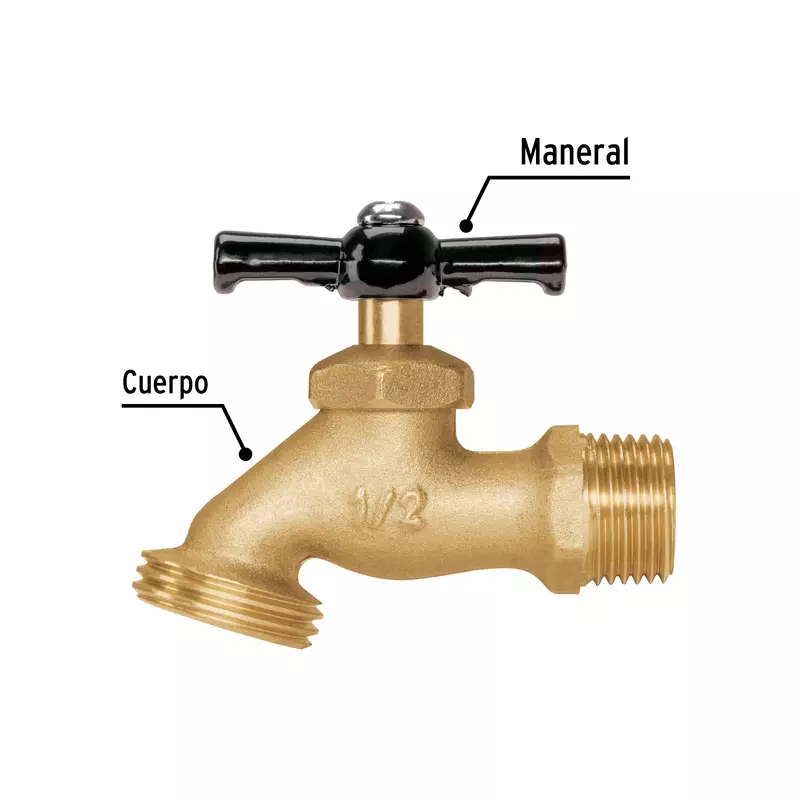 Llave de nariz para jardín, 1/2' en blister, Pretul - LL-JAR-PB / 23145 Llave de nariz para jardín, 1/2' en blister, Pretul - LL-JAR-PB / 23145