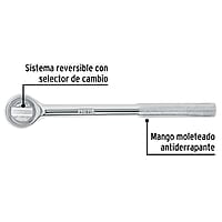 Matraca cuadro 1/2' cabeza redonda, Pretul - M-1252P / 21150