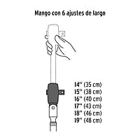 Matraca telescópica cuadro 1/2' cabeza articulada - M-1290 / 13220