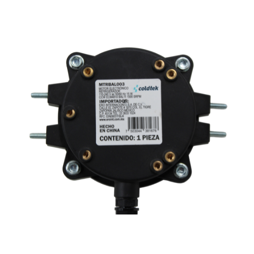 Motor Balero Ba11, Refrigerador, ECM4810, 110-240V, 50/60Hz, 15W, CCW, Proteccion Clase IP65, sirve para refrigerador IMBERA, 1500 RPMs - MTRBAL003 Motor Balero Ba11, Refrigerador, ECM4810, 110-240V, 50/60Hz, 15W, CCW, Proteccion Clase IP65, sirve para refrigerador IMBERA, 1500 RPMs - MTRBAL003