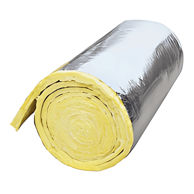 Fibra de Vidrio C/FOIL Aluminio 100p2 1 1/2" .61 x 15.24 mts RF3075 - FV015024.000600